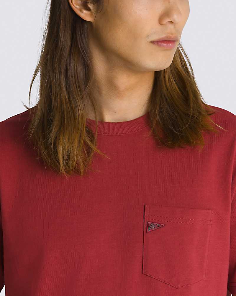 Vans X Pilgrim Pocket Men Shirts Red | CI1-8117