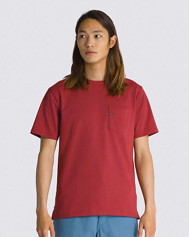 Vans X Pilgrim Pocket Men Shirts Red | CI1-8117