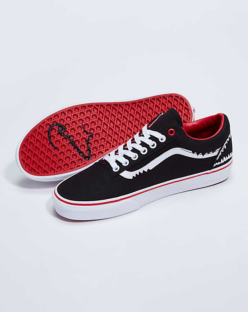 Vans X Saving Our Sharks Old Skool Shoe Women Sneakers Red | PH1-2912