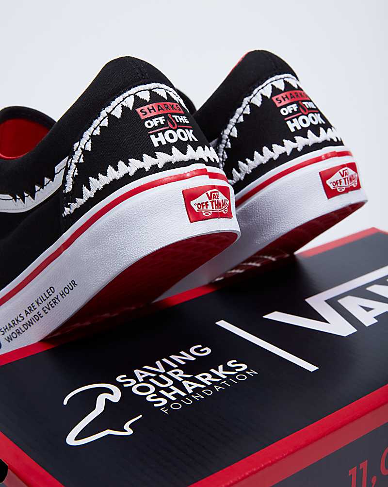 Vans X Saving Our Sharks Old Skool Shoe Women Sneakers Red | PH1-2912