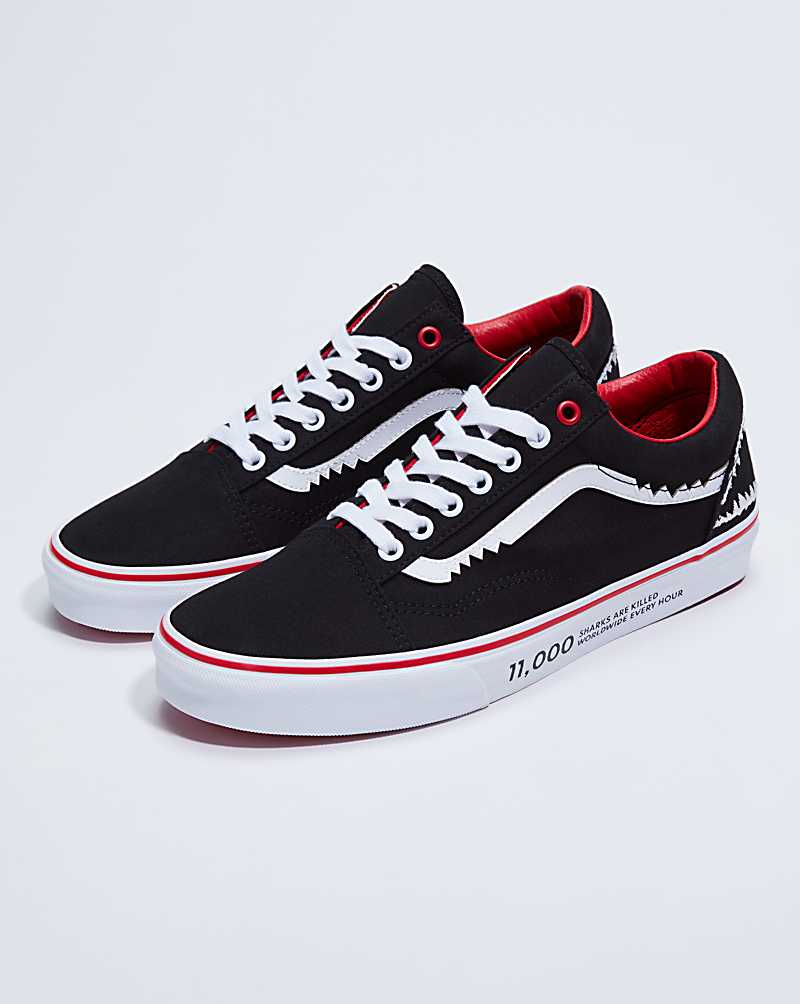 Vans X Saving Our Sharks Old Skool Shoe Women Sneakers Red | PH1-2912